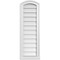 Ekena Millwork Arch Top Surface Mount PVC Gable Vent: Functional, w/ 2"W x 2"P Brickmould Sill Frame, 12"W x 36"H GVPAR12X3603SF - alternate 1